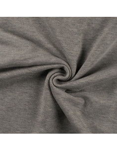 Tejido de sudadera afelpado - Gris jaspeado claro