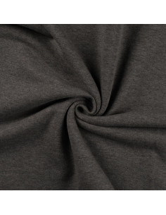 Tejido de sudadera afelpado - Gris jaspeado