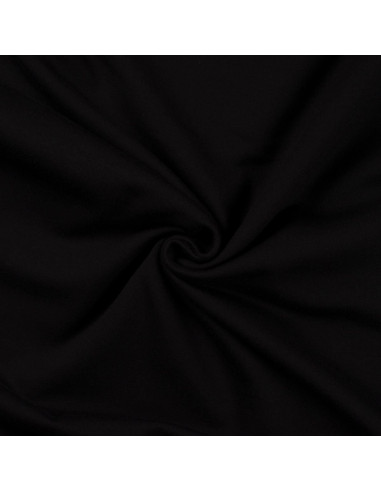 Tejido de sudadera afelpado - Negro