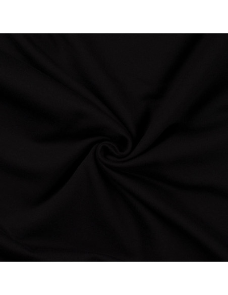 Tejido de sudadera afelpado - Negro