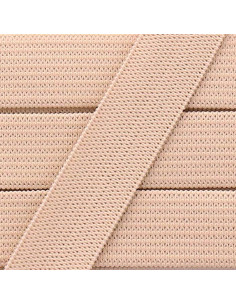 Elástico suave de 15 mm - Beige