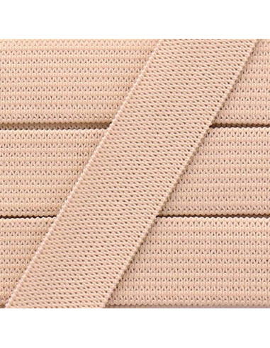 Elástico suave de 15 mm - Beige