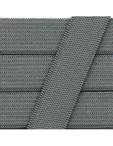 Elástico flexible de 15 mm - Gris oscuro