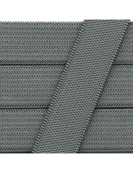 Elástico flexible de 15 mm - Gris oscuro