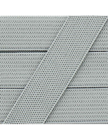 Elástico suave de 15 mm - Gris claro