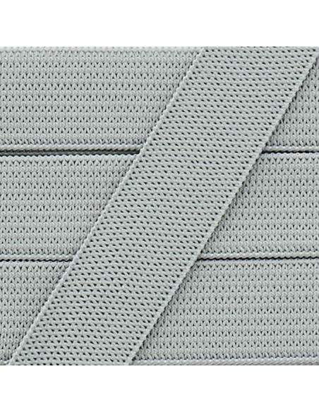 Elástico suave de 15 mm - Gris claro