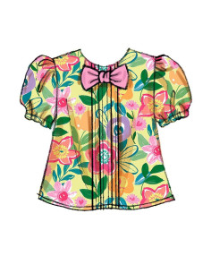 Patrón de blusa y braga para bebés - Butterick 6884 2