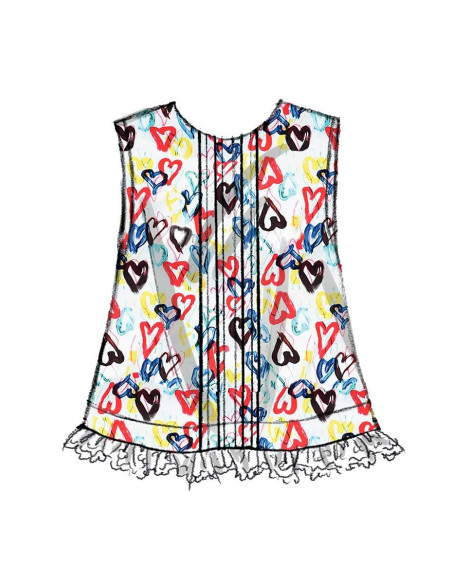 Patrón de blusa y braga para bebés - Butterick 6884