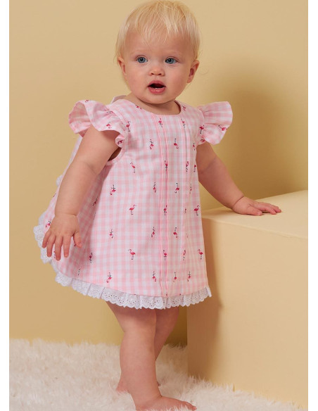 Patrón de blusa y braga para bebés - Butterick 6884