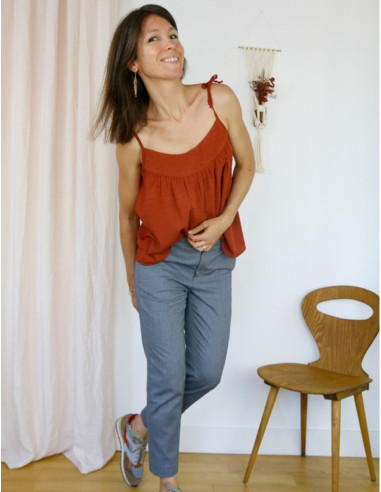 Patrón de camiseta sin mangas o vestido Crepúsculo - Atelier Scämmit