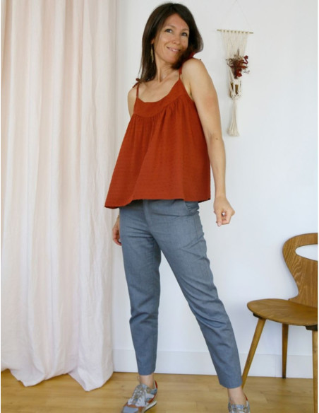 Patrón de camiseta sin mangas o vestido Crepúsculo - Atelier Scämmit