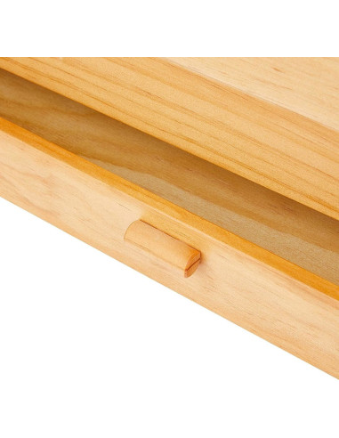 Trabajadora en madera de costura con cajón Caramelo