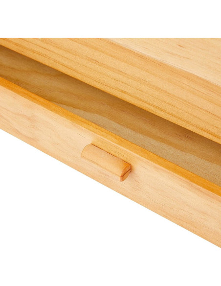 Trabajadora en madera de costura con cajón Caramelo