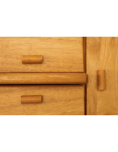 Trabajadora en madera de costura con cajón Caramelo