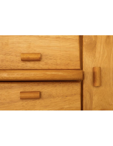 Trabajadora en madera de costura con cajón Caramelo