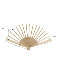 Montura de abanico de madera 2
