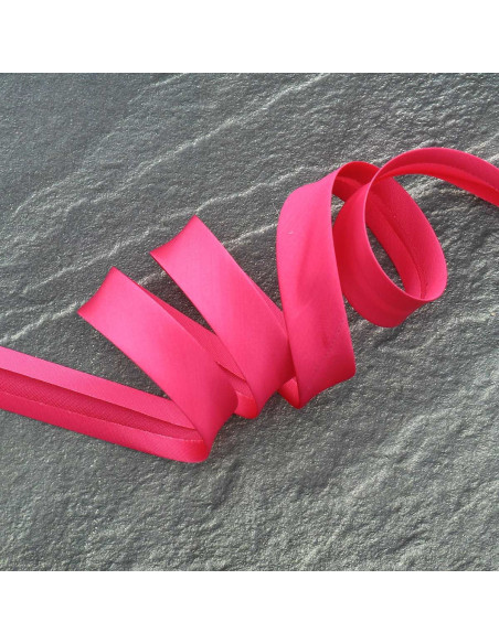 Cinta al bies de viscosa - Fucsia
