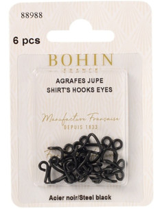 Grapas de cierre para faldas negras Bohin