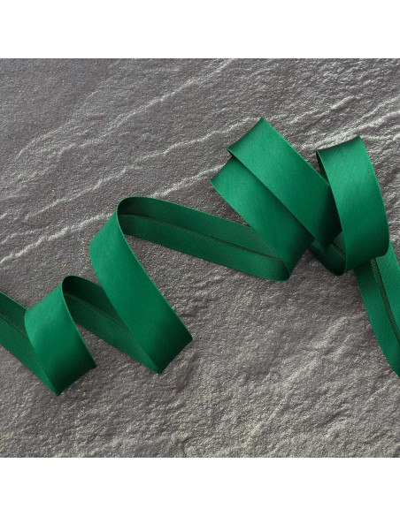 Cinta al bies de viscosa - Verde oscuro