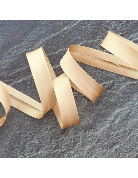 Cinta al bies de viscosa - Beige