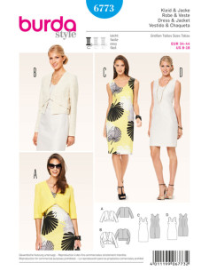 Patrón de vestido y chaqueta - Burda 6773