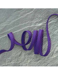 Bies plegado picot - Violeta