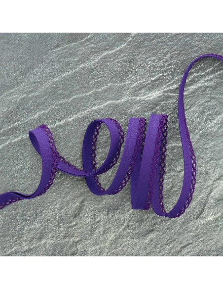 Bies plegado picot - Violeta
