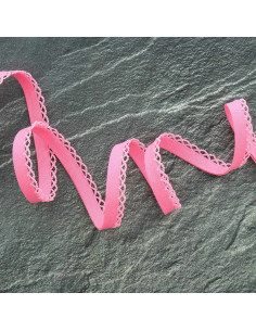 Bies plegado picot - Rosa vivo