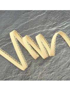 Bies plegado picot - Beige