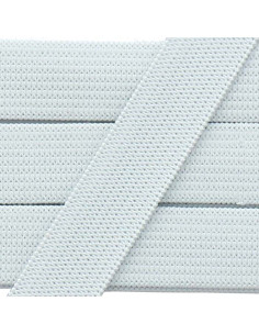 Elástico suave de 15 mm - Blanco