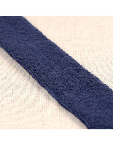 Cinta al bies de rizo - Azul marino