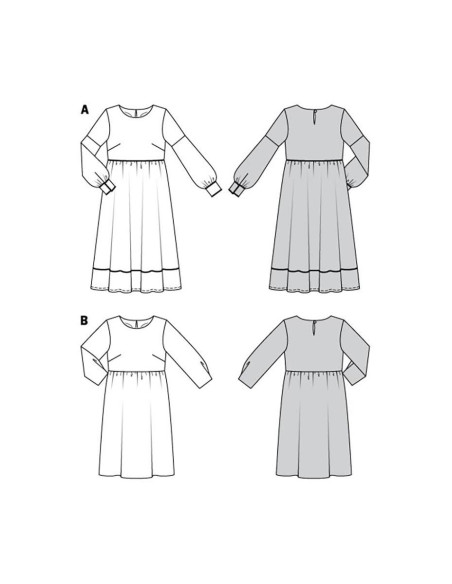 Patrón de vestido - Burda 5948