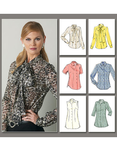 Patrón de blusa - Vogue 8772
