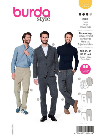 Patrón de traje - Burda 5955