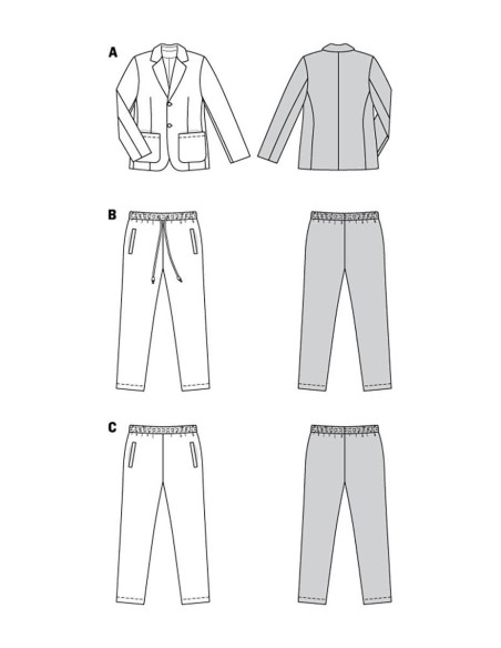 Patrón de traje - Burda 5955