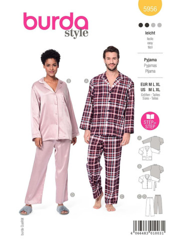 Patrón de pijama - Burda 5956