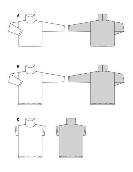 Patrón de suéter - Burda 5963