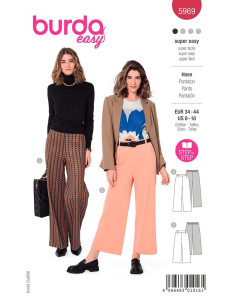 Patrón de pantalón - Burda 5969