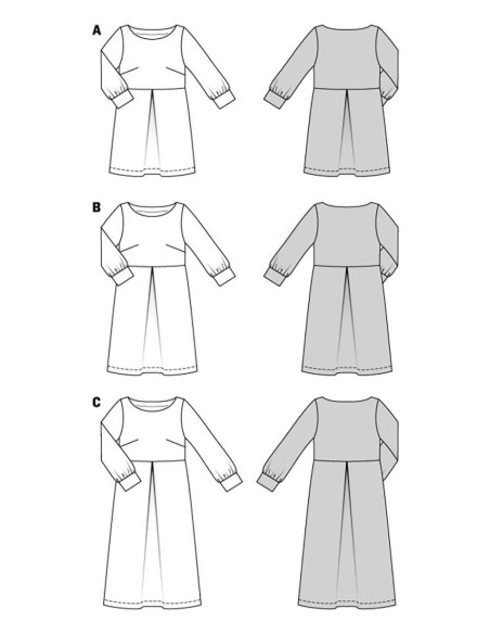 Patrón de vestido - Burda 5975