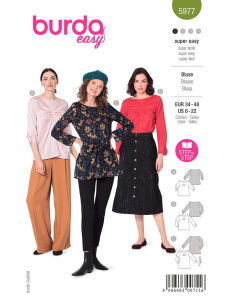 Patrón de camiseta - Burda 5977