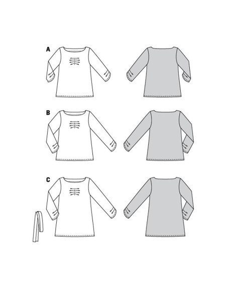 Patrón de camiseta - Burda 5977