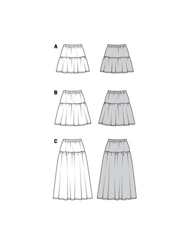 Patrón de falda - Burda 5978
