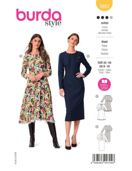 Patrón de vestido - Burda 5983