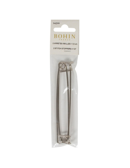 Juego de 2 sujetapuntos para tejer de 11 cm