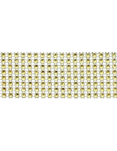 Galón de estrás 40 mm oro