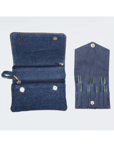 Kit de agujas circulares mini KnitPro Indigo