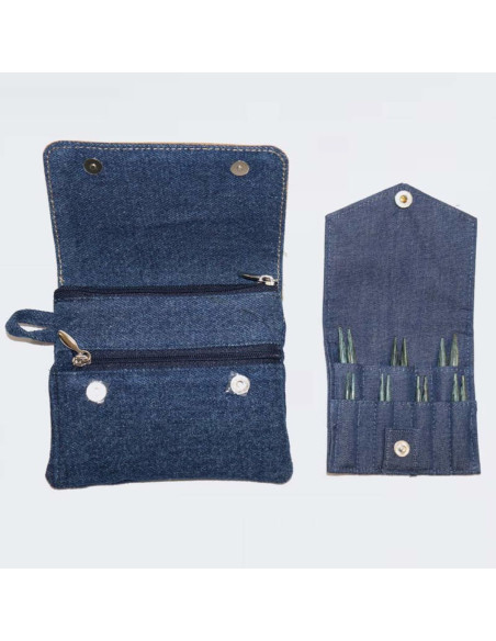 Kit de agujas circulares mini KnitPro Indigo