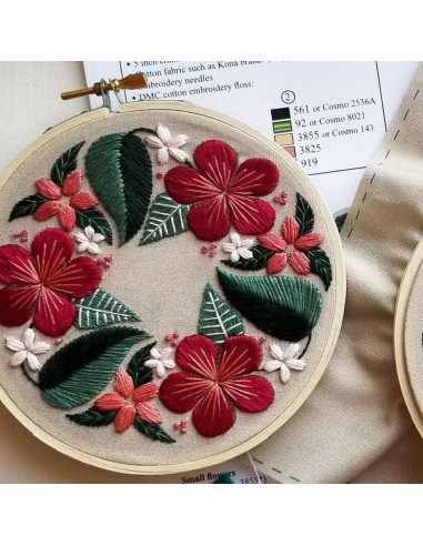 Kit de bordado - Floral Flourish