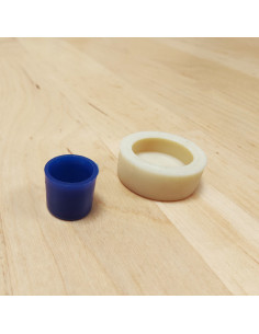 Herramienta de colocación para botones a cubrir de 19 mm
