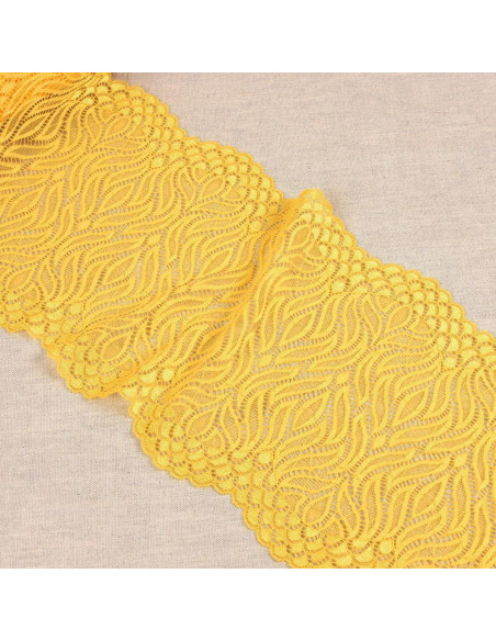 Encaje elástico llama - Amarillo